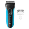 Braun Series 3+ electric shaver 3040S blue, UK version