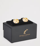 Deakin & Francis sterling silver enamel cufflinks, UK version