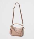 LOEWE Puzzle top-handle bag in ostrich leather, imported from the UK