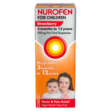 Nurofen for Children Strawberry 3 months to 12 years 100mg/5ml Oral Suspension -  200ml Baby Healthcare Boots   