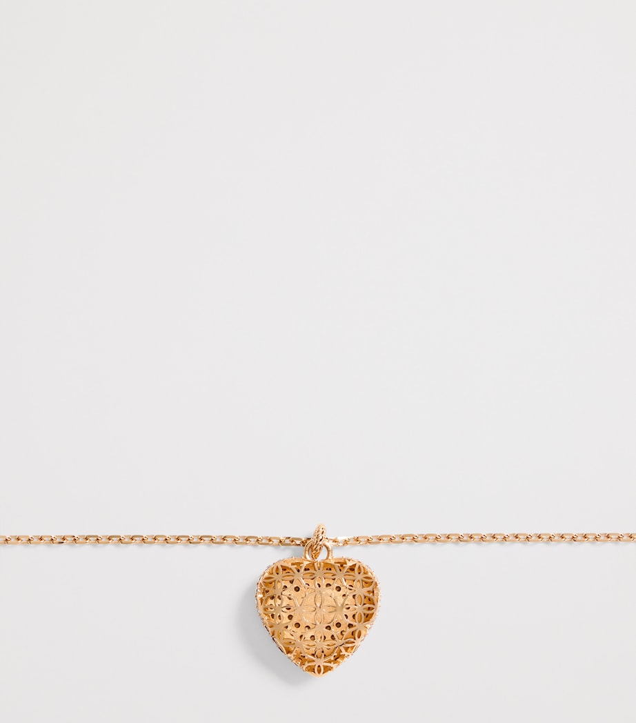 Valentino Garavani Crystal Coeur Royal necklace 50cm, UK version