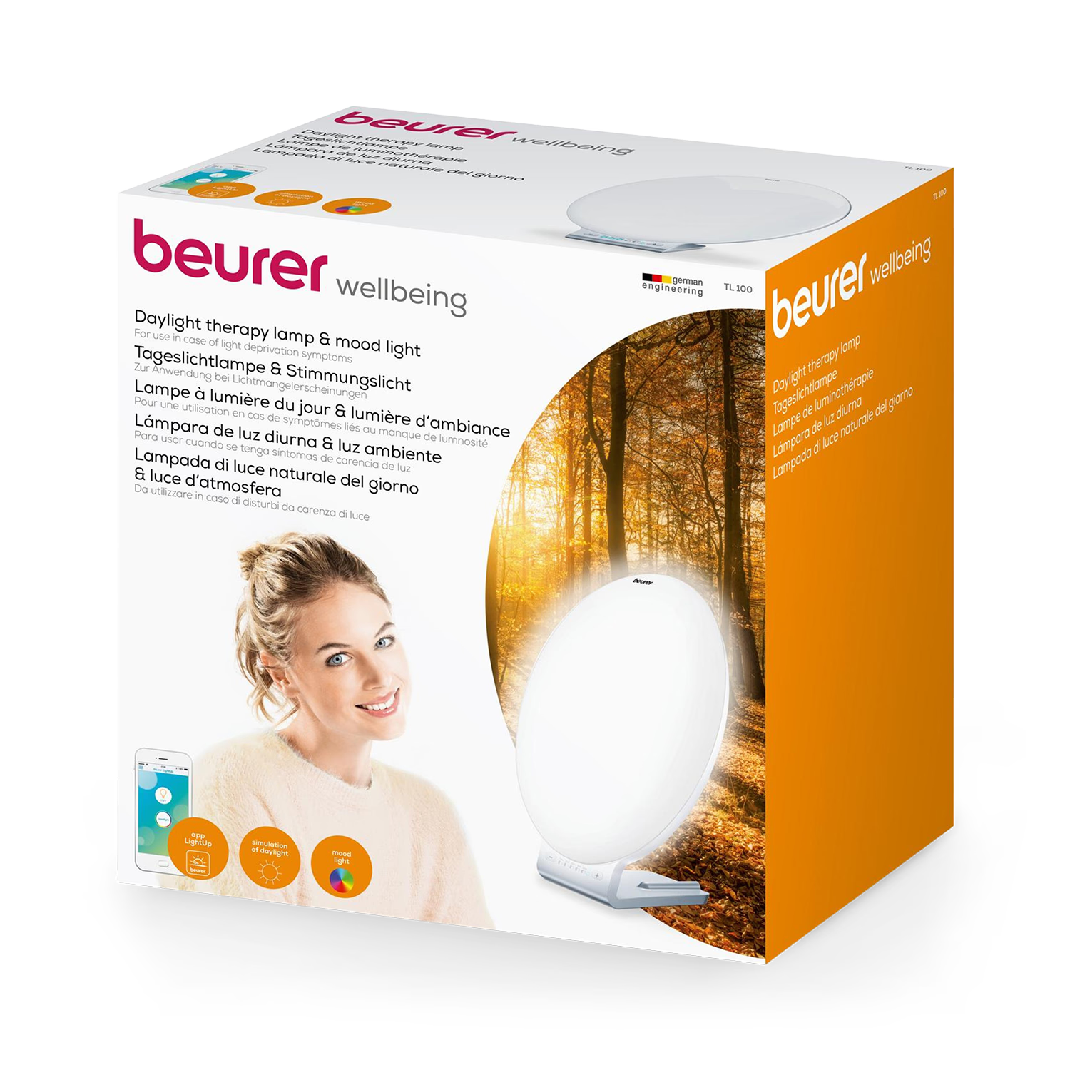 Beurer 2-in-1 daylight therapy lamp with mood light (British brand)