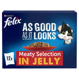 Felix As Good As It Looks Cat Food Meat Selection 12x100g Cat pouches & trays Sainsburys   