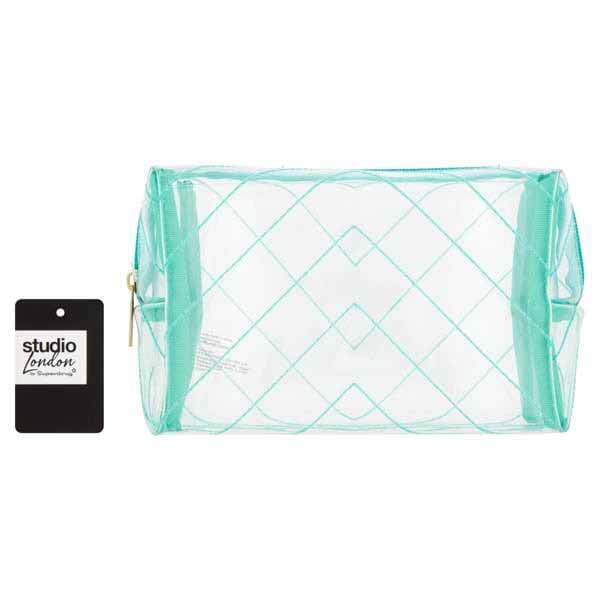 Studio Pvc Organizer Stitching Teal GOODS Superdrug   