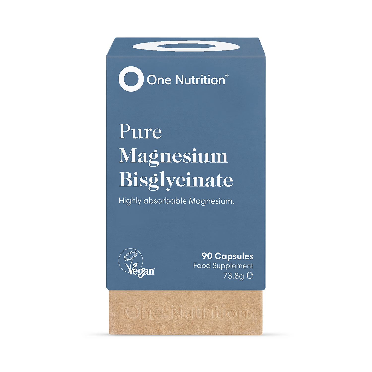 One Nutrition magnesium bisglycinate 90 capsules (British brand)