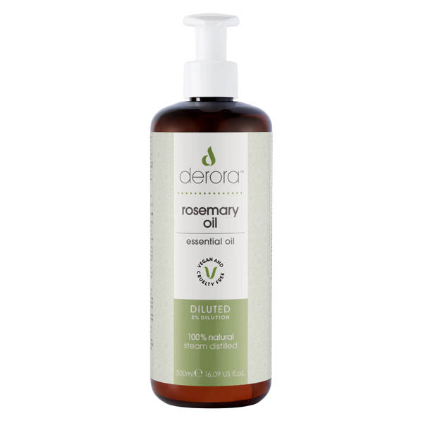 Derora Rosemary Oil Diluted 500ml, UK version