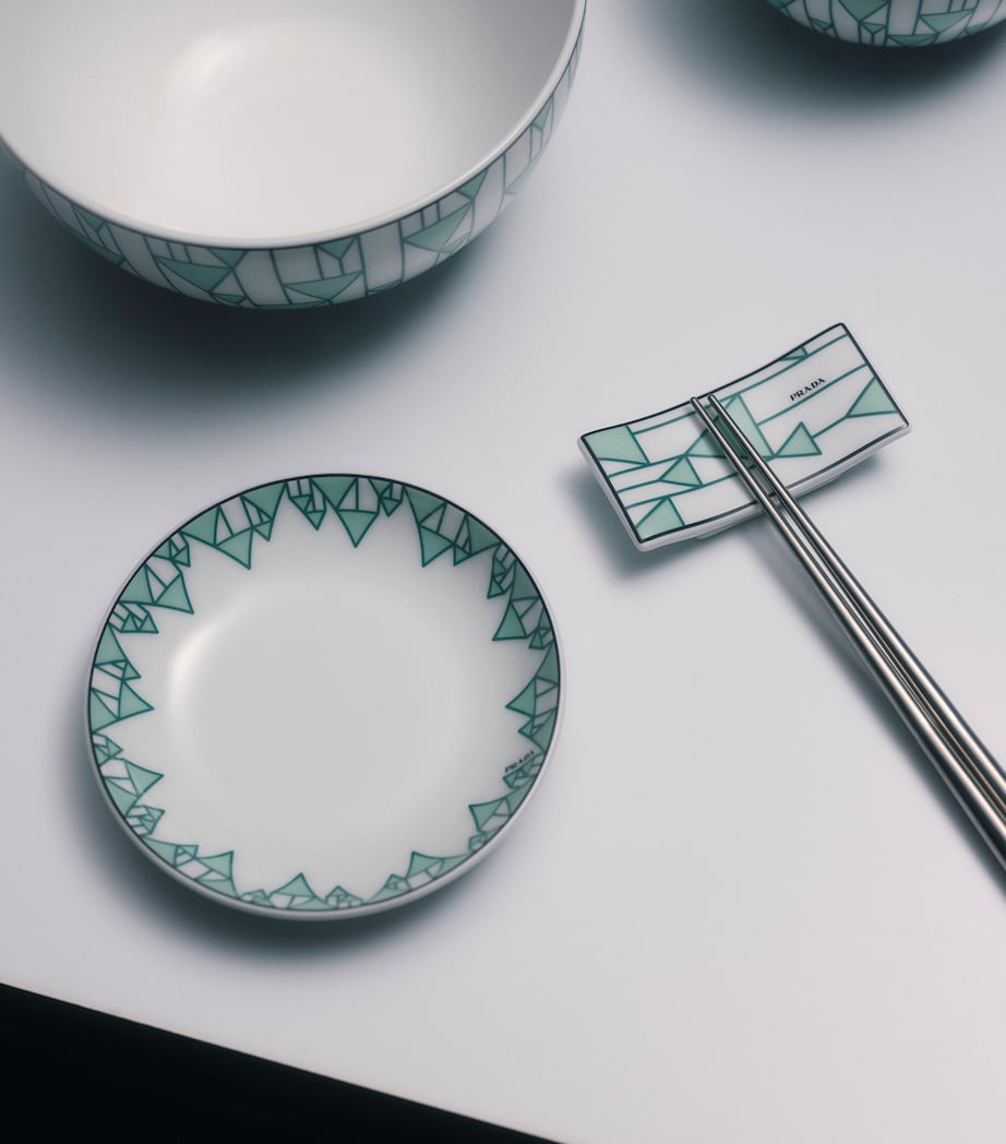 Prada geometric print chopstick rests set of 2, imported from the UK