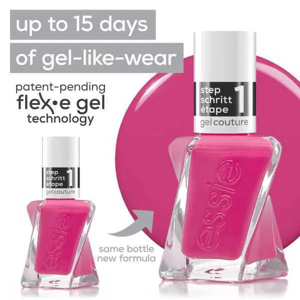 Essie Gel Couture pink vegan nail polish, UK version