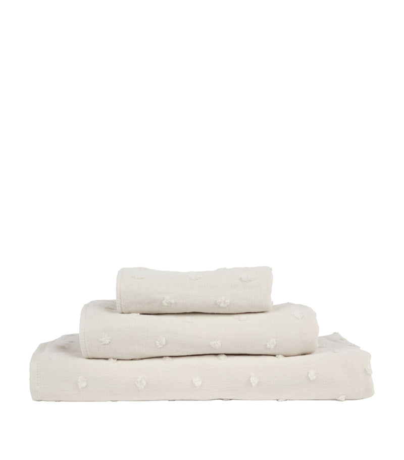 Uchino Zero Twist Gauze Dots hand towel 60cm x 100cm (British brand)