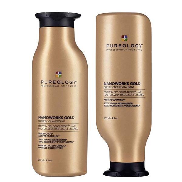 Pureology Nanoworks Gold hair duo 266ml - British product