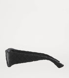 Bottega Veneta Intrecciato rectangular sunglasses, UK version