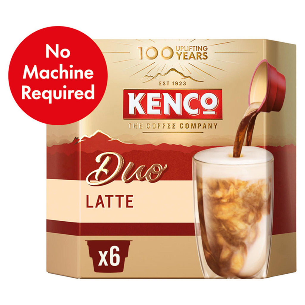 Kenco Duo Latte Instant Coffee x6