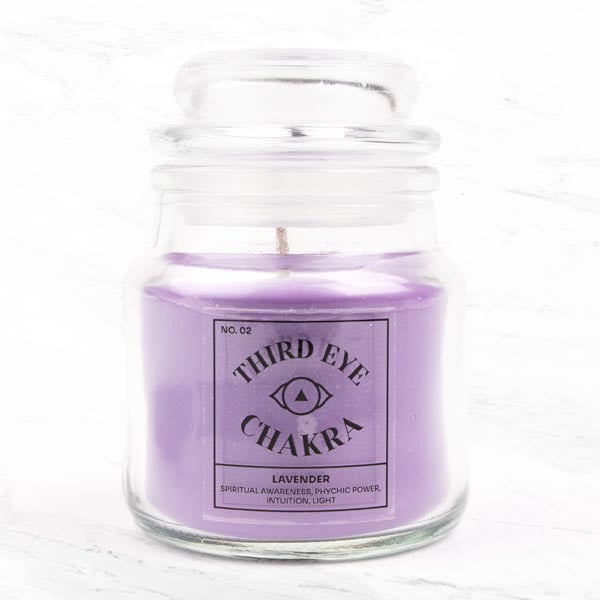 Myga purple Third Eye chakra candle 250g (British brand)