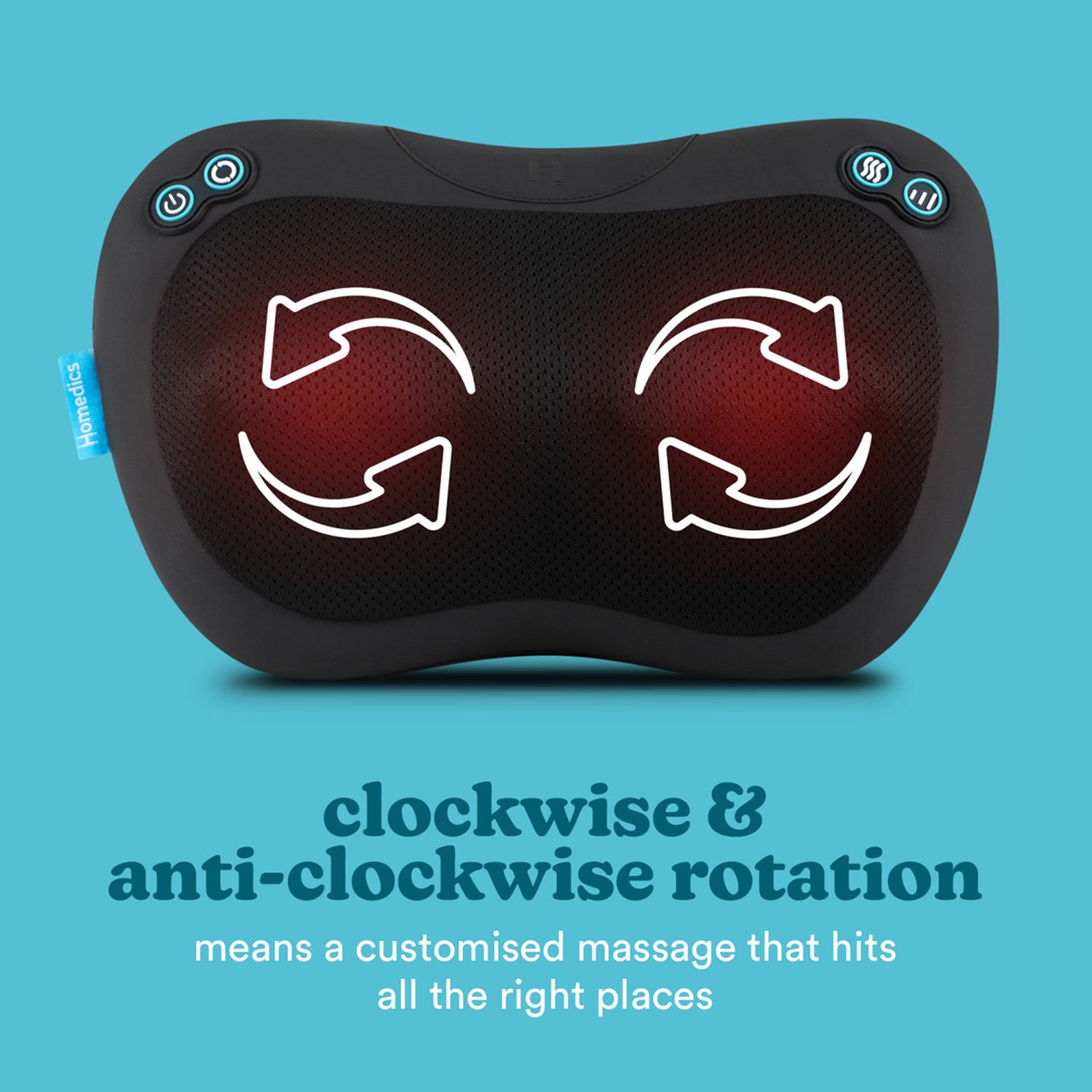 Homedics Everybody Shiatsu Pillow heated massage cushion - British product