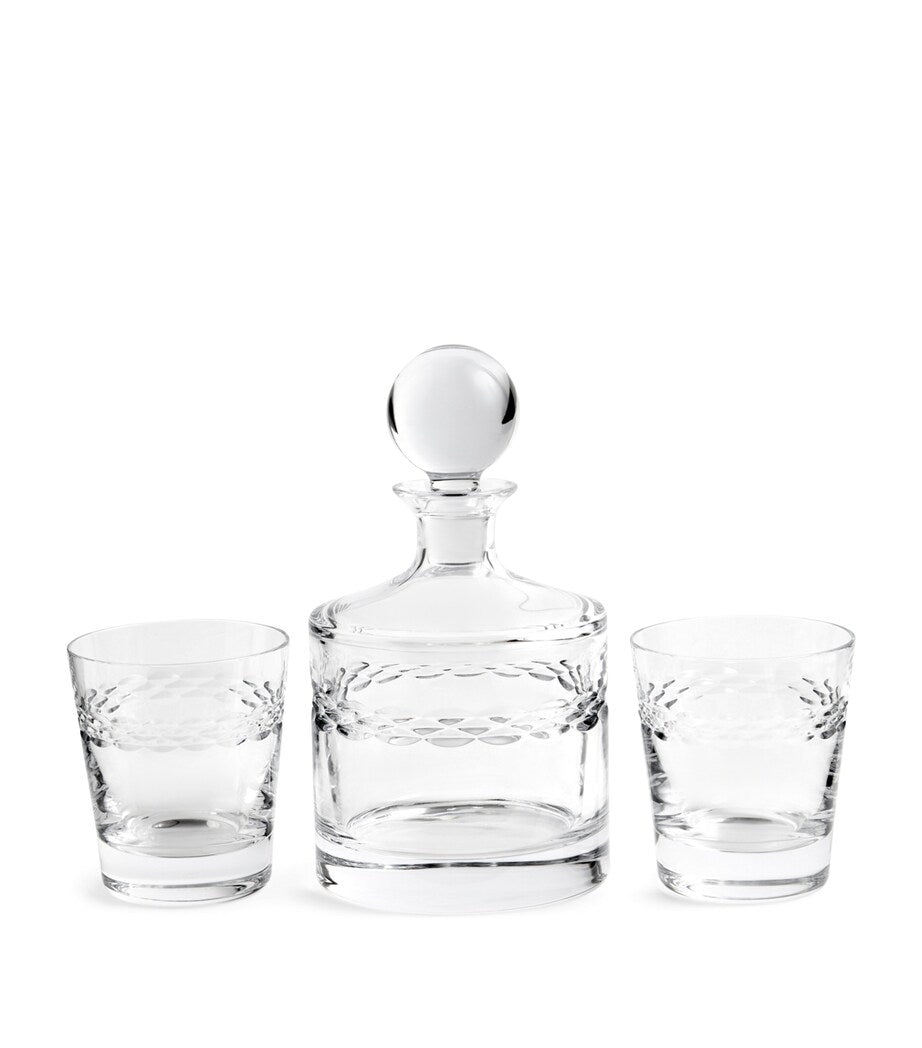 Wedgwood Crystal Neo decanter and tumbler set (British brand)