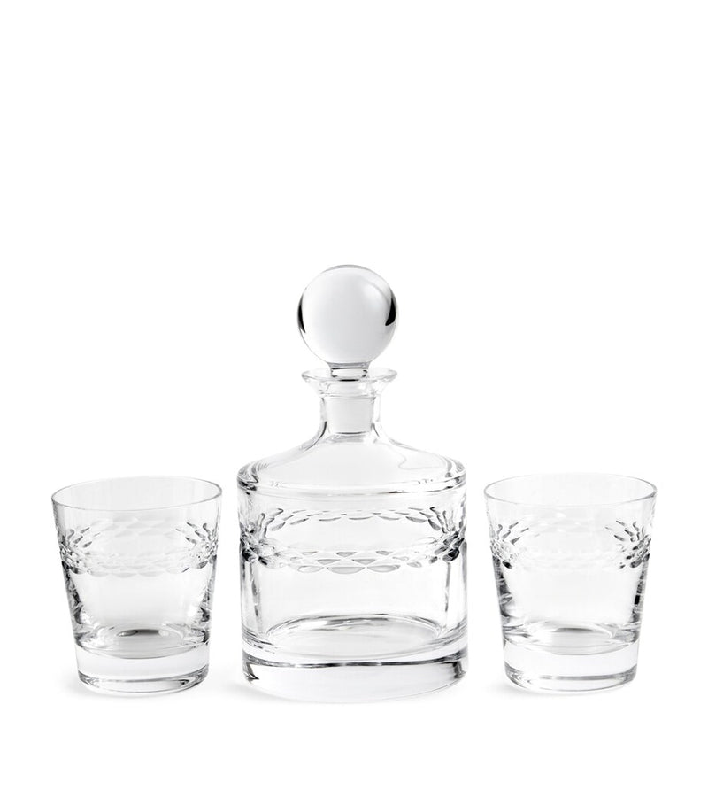 Wedgwood Crystal Neo decanter and tumbler set (British brand)
