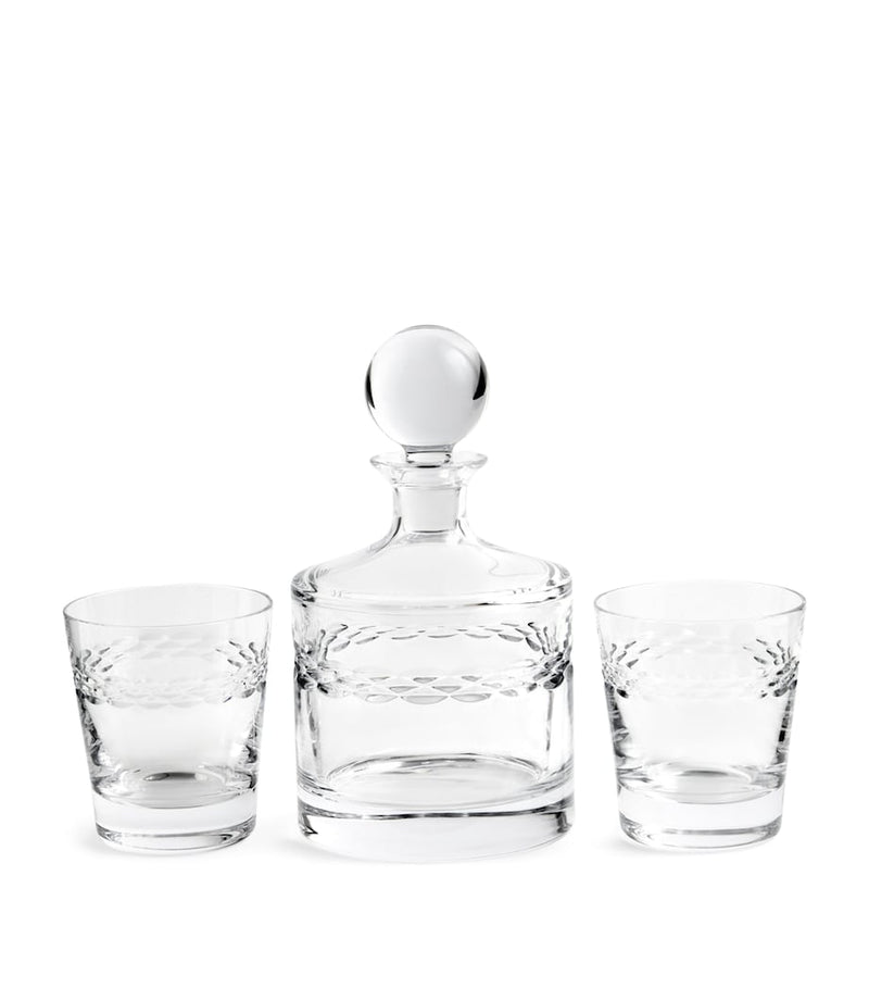 Wedgwood Crystal Neo decanter and tumbler set (British brand)
