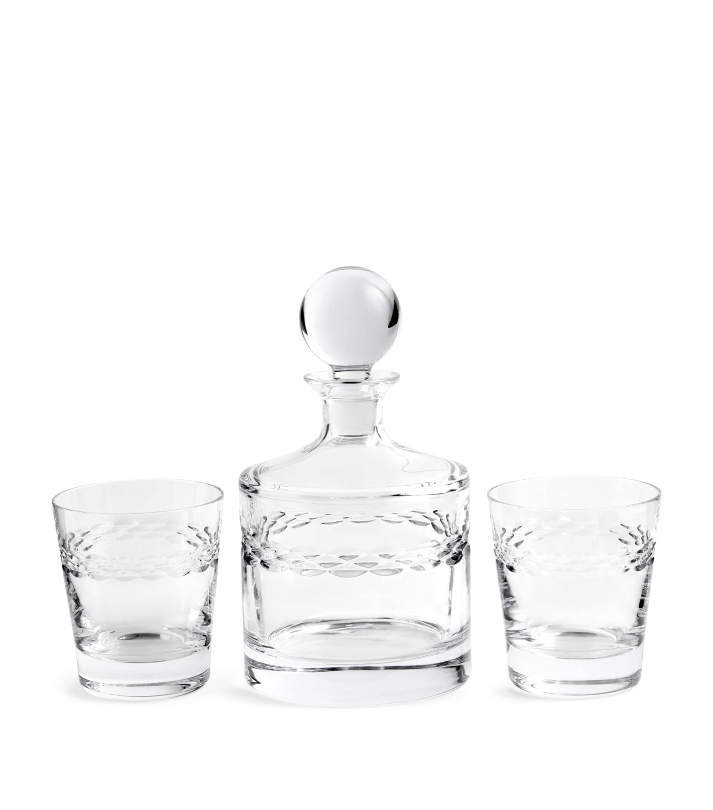 Wedgwood Crystal Neo decanter and tumbler set (British brand)