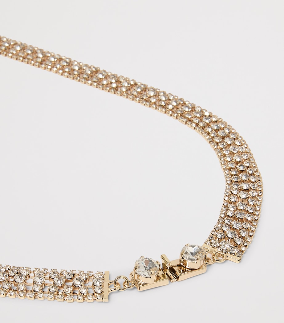 Marina Rinaldi rhinestone-embellished strand necklace, imported from the UK