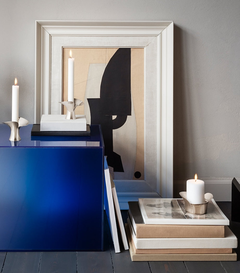 Georg Jensen Bloom pillar candle holder, UK version