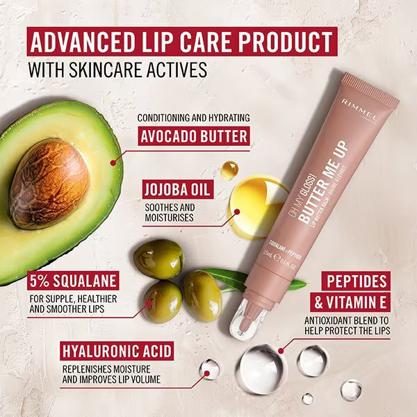 Rimmel lip balm Latte Delight, imported from the UK