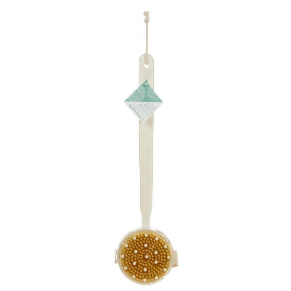 Bathtopia bamboo bath massage brush with soft bristles, UK version