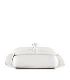 Greggio silver plated Georgian rectangular butter dish, UK version