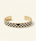 Prada enamel triangle cuff bracelet, UK version