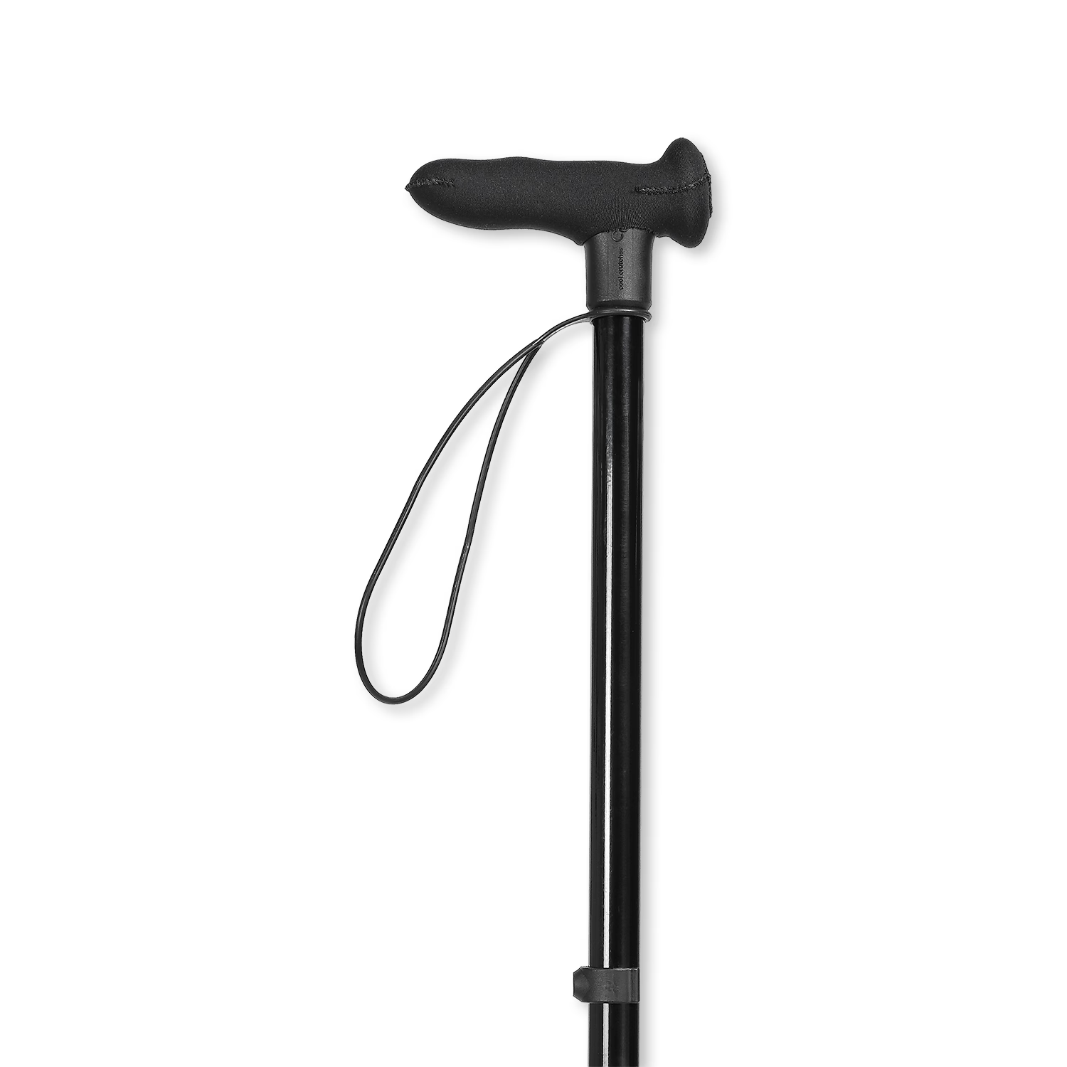 Cool Walking Sticks black right-hand walking stick adjustable (British brand)