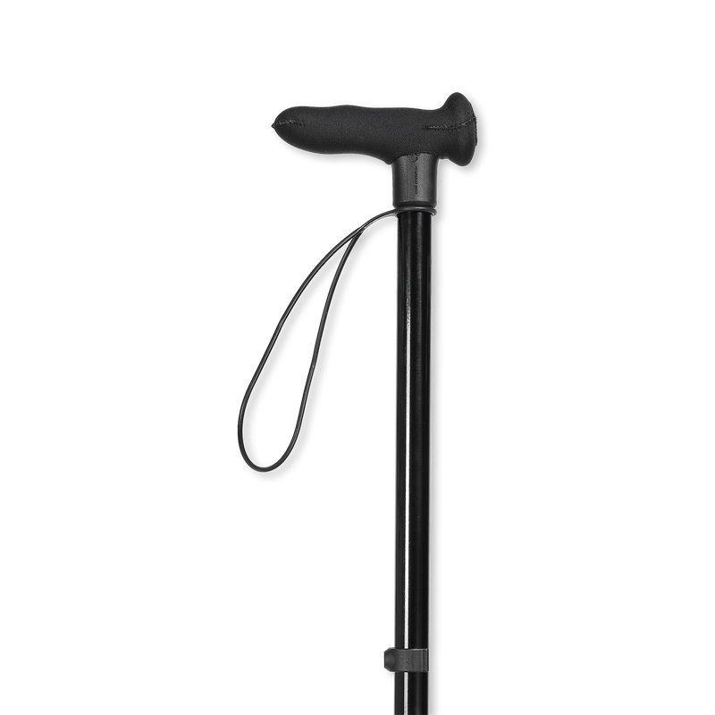 Cool Walking Sticks black right-hand walking stick adjustable (British brand)