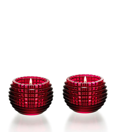 Harrods Baccarat Eye Rot Photophore Votives Kristall Teelichthalter Set 2 Stück- Online bei McGrocer kaufen