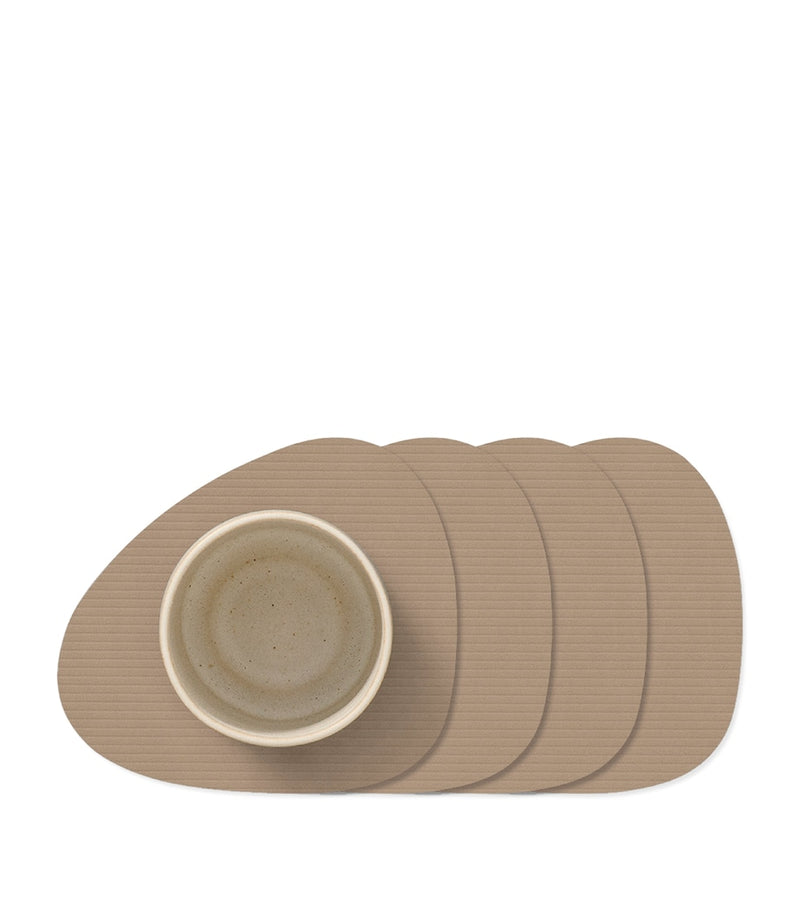 LIND DNA Curve Corduroy Coasters Set of 4, UK version