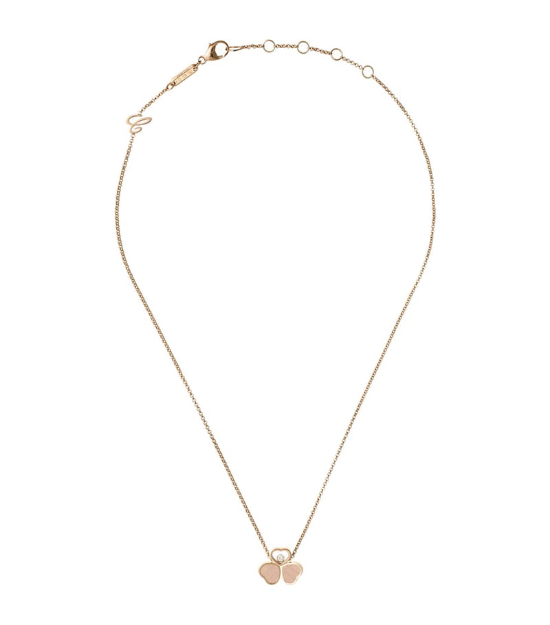 Chopard Happy Hearts rose gold diamond necklace, UK version