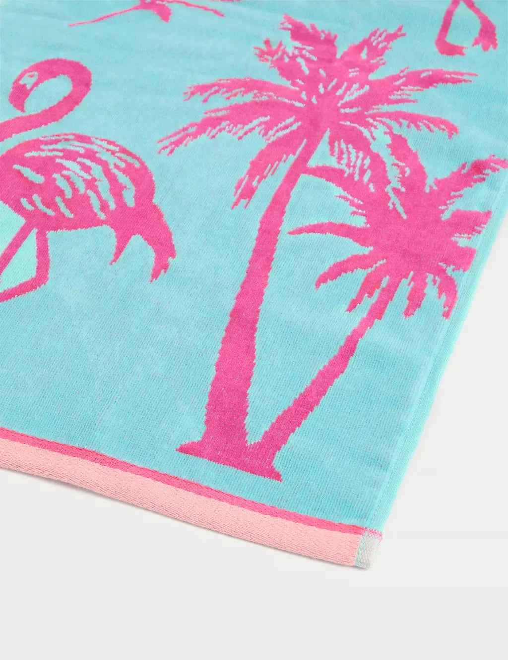 Pure Cotton Flamingo Beach Towel Bathroom M&S   