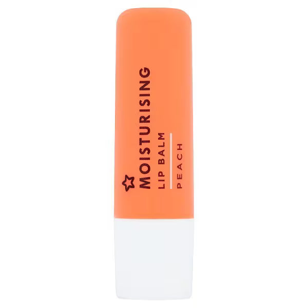 Superdrug Peach Flavour Lip Balm 4g (British brand)