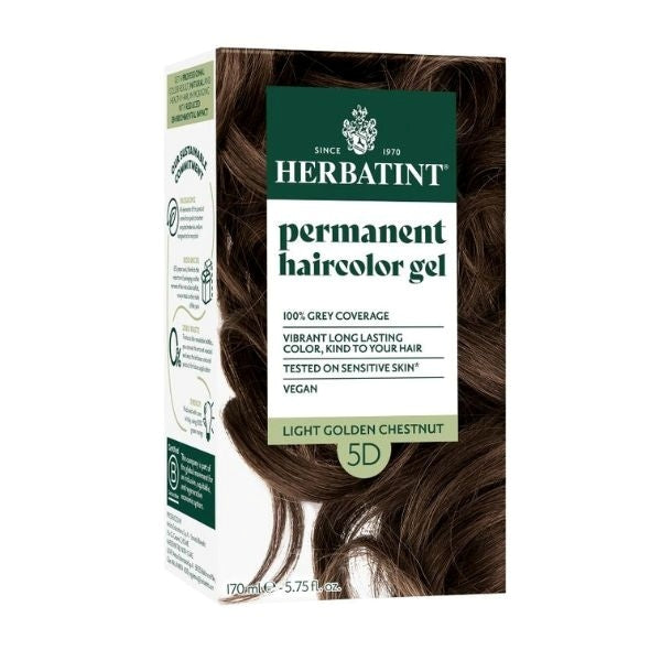 Herbatint hair colour Light Golden Chestnut 5D - British product
