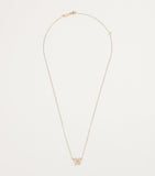 Suzanne Kalan rose gold diamond butterfly necklace adjustable chain - British product