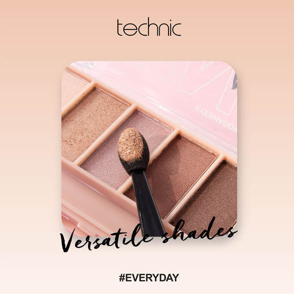 Technic Eyeshadow Palette Nudes 6 Shades (British brand)