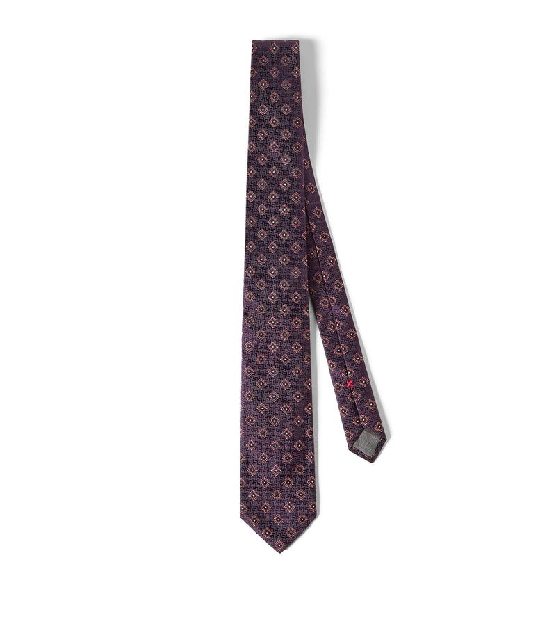 Brunello Cucinelli silk jacquard tie 150cm - British product