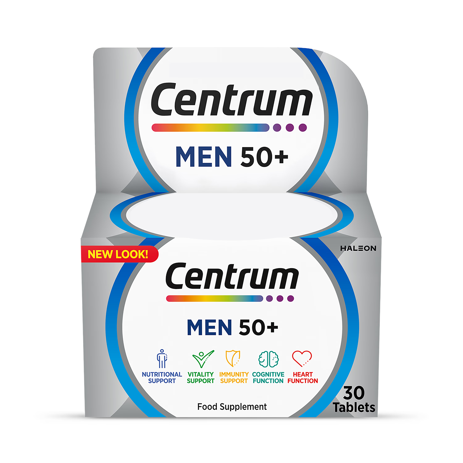 Centrum Men 50+ multivitamin 30 tablets, imported from the UK
