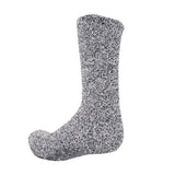 FLOSO Mens Slipper Socks With Rubber Non Slip Grip (7-11) GOODS Superdrug Grey  