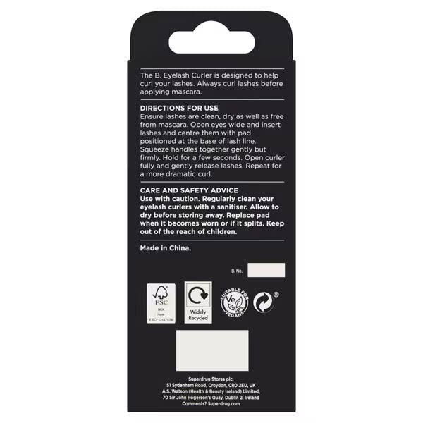 B. Eyelash Curler beauty accessory tool - British product
