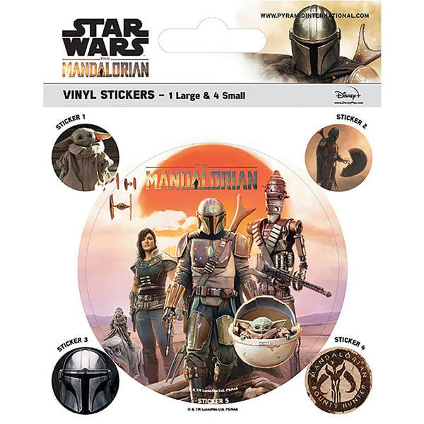 Star Wars Mandalorian legacy stickers - British product