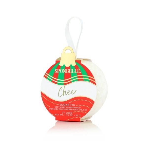 Spongelle Holiday Ornament Buffer Cheer Sugar Fig (British brand)