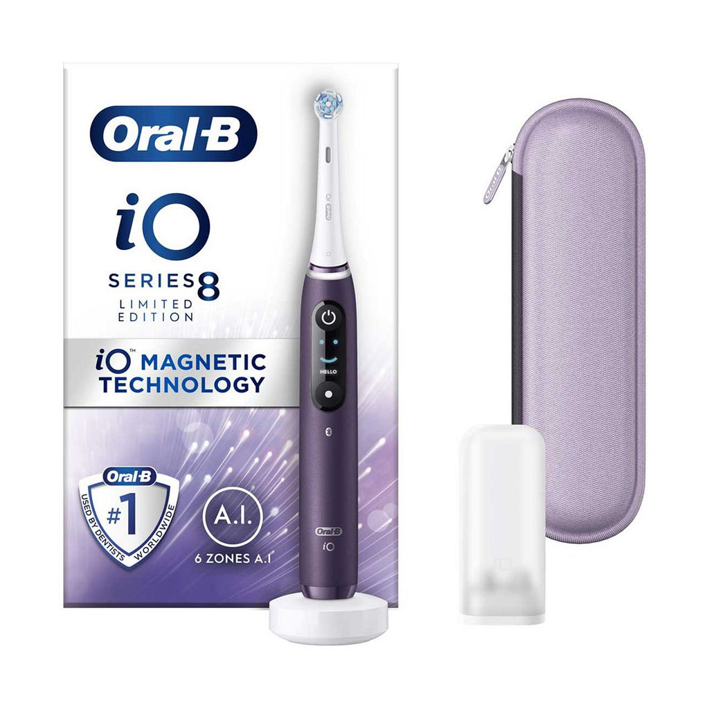 Oral-B iO8™ Electric Toothbrush Violet Ametrine with Limited Edition Travel Case