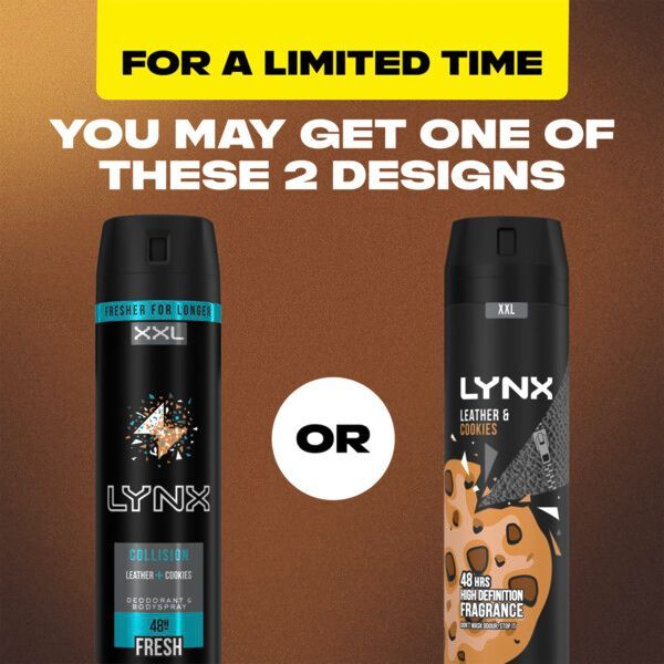 Lynx Men Leather & Cookies Bodyspray Deodorant Aerosol 250ml GOODS Superdrug   