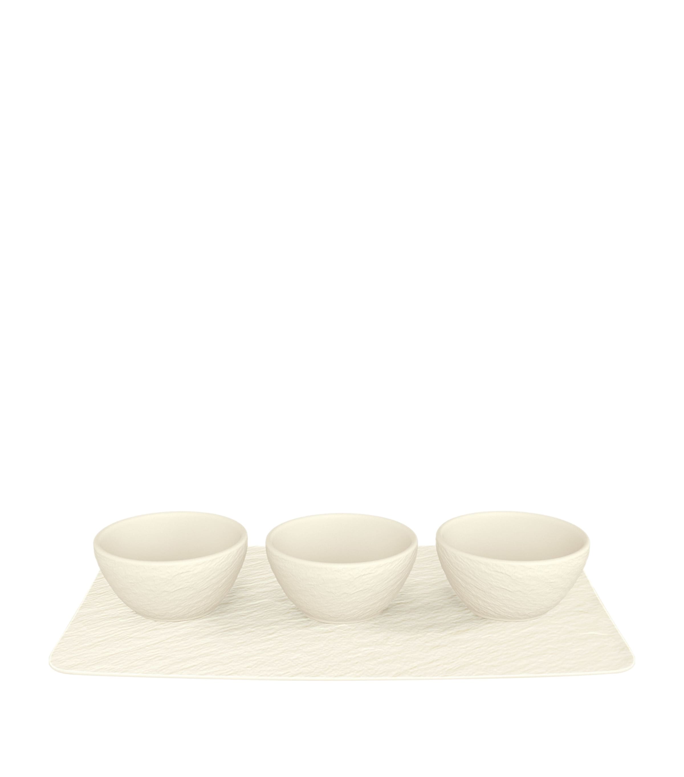 Villeroy & Boch Manufacture Rock 3-piece dip set (British brand)