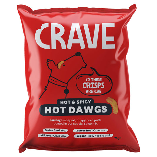 Crave FF Hot Dawgs Hot & Spicy 70g GOODS Sainsburys   