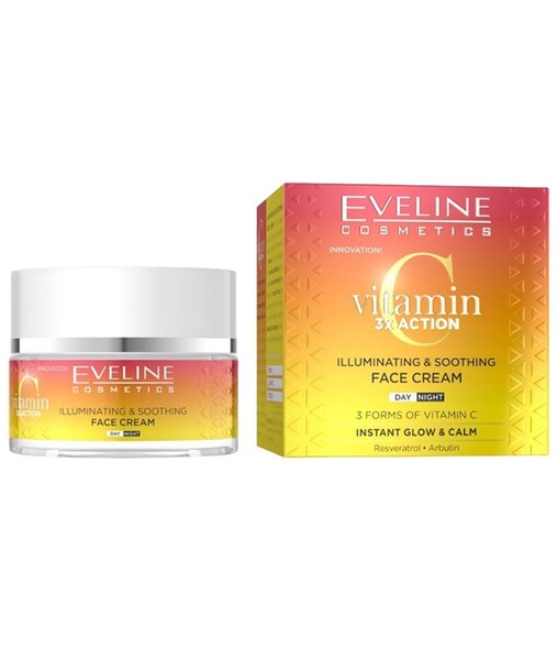 Eveline Vitamin C illuminating soothing face cream (British brand)