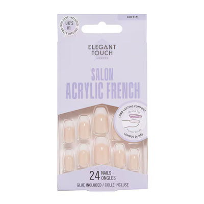 Superdrug Elegant Touch French Acrylic Coffin Nails No.4- Online bei McGrocer kaufen